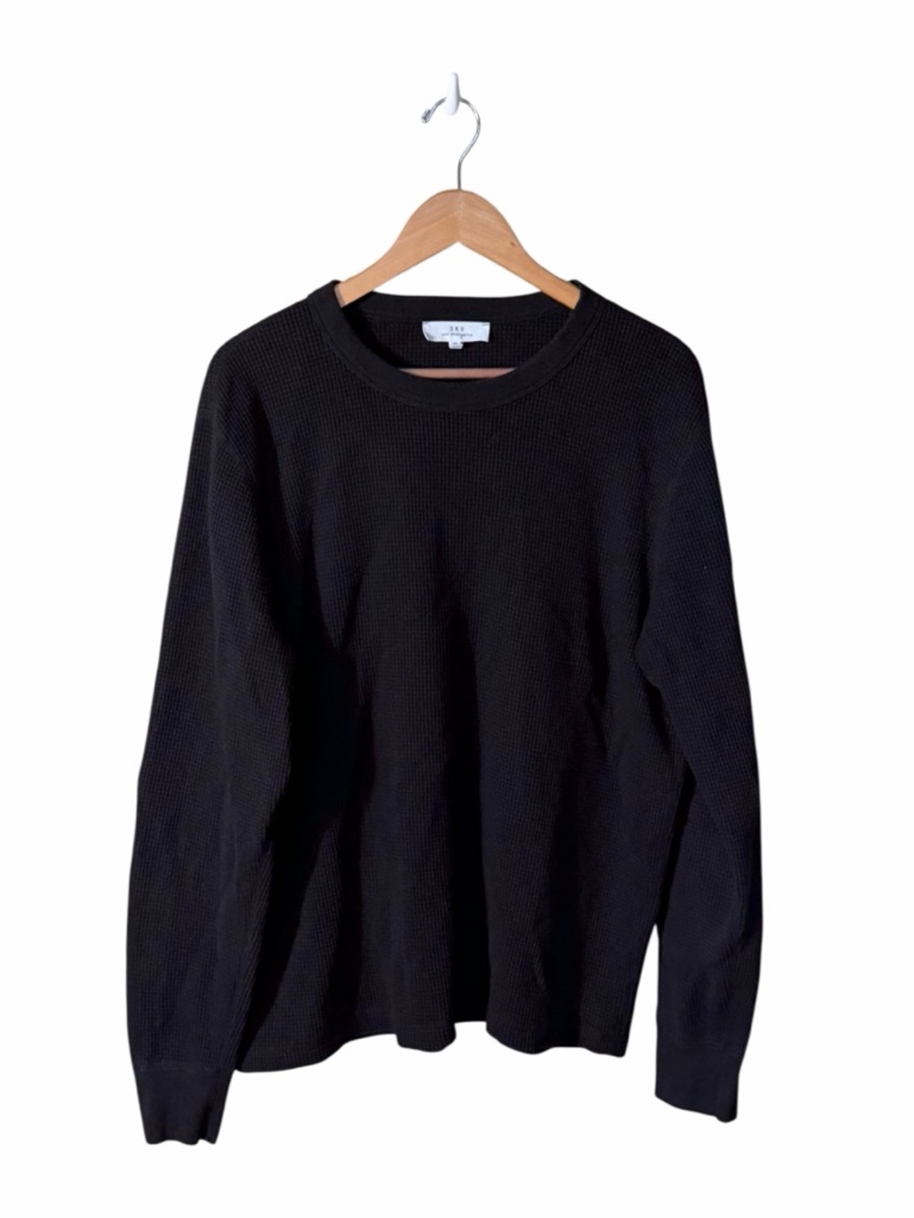 SKU Save Khaki United Waffle Knit Thermal Long Sleeve Men's Shirt Size XXL